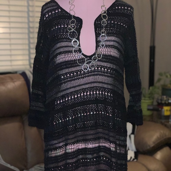 Moda International Tops - 🖤Purchased from VS Black tunic🖤 Moda International Tops - 🖤Purchased from VS Black tunic🖤